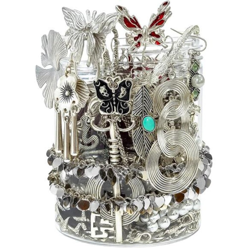 Mystery Jewelry Jar Bundle - 40-45 Piece Surprise Jewelry Box for Women